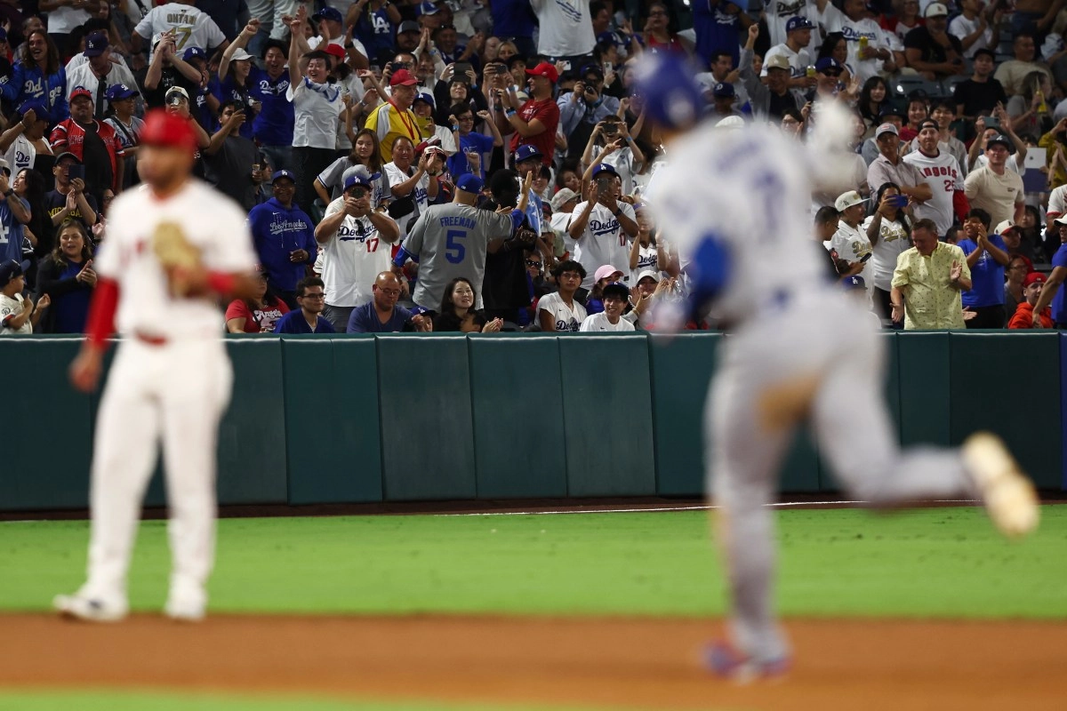 Two people arrested after fierce fight during series between angels and dodgers