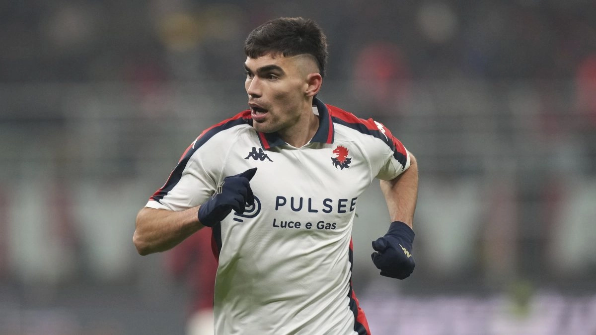 Johan Vsquez Captain Del Genoa in the beginning of the season 202526