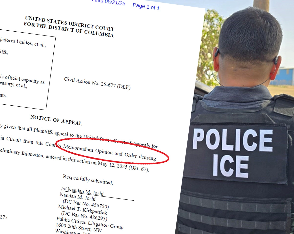 Orders judicial restricted to Irs sharing information of the contributors with ICE