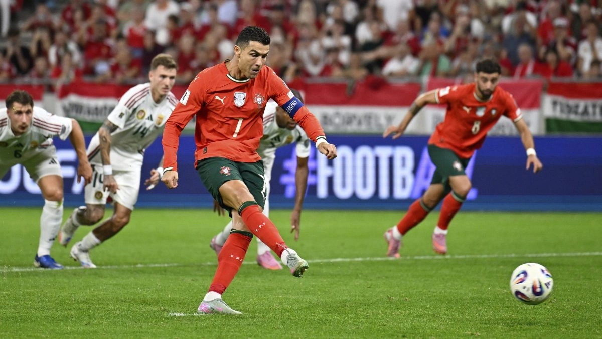 Cristiano Ronaldo scores his goal 39 in qualifiers World Cup E equals a fish Ruiz as maximum scorer