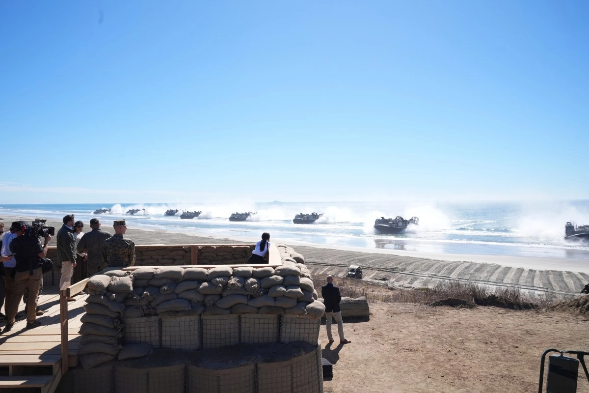 Real fire hits California Highway Patrol vehicle at Camp Pendleton