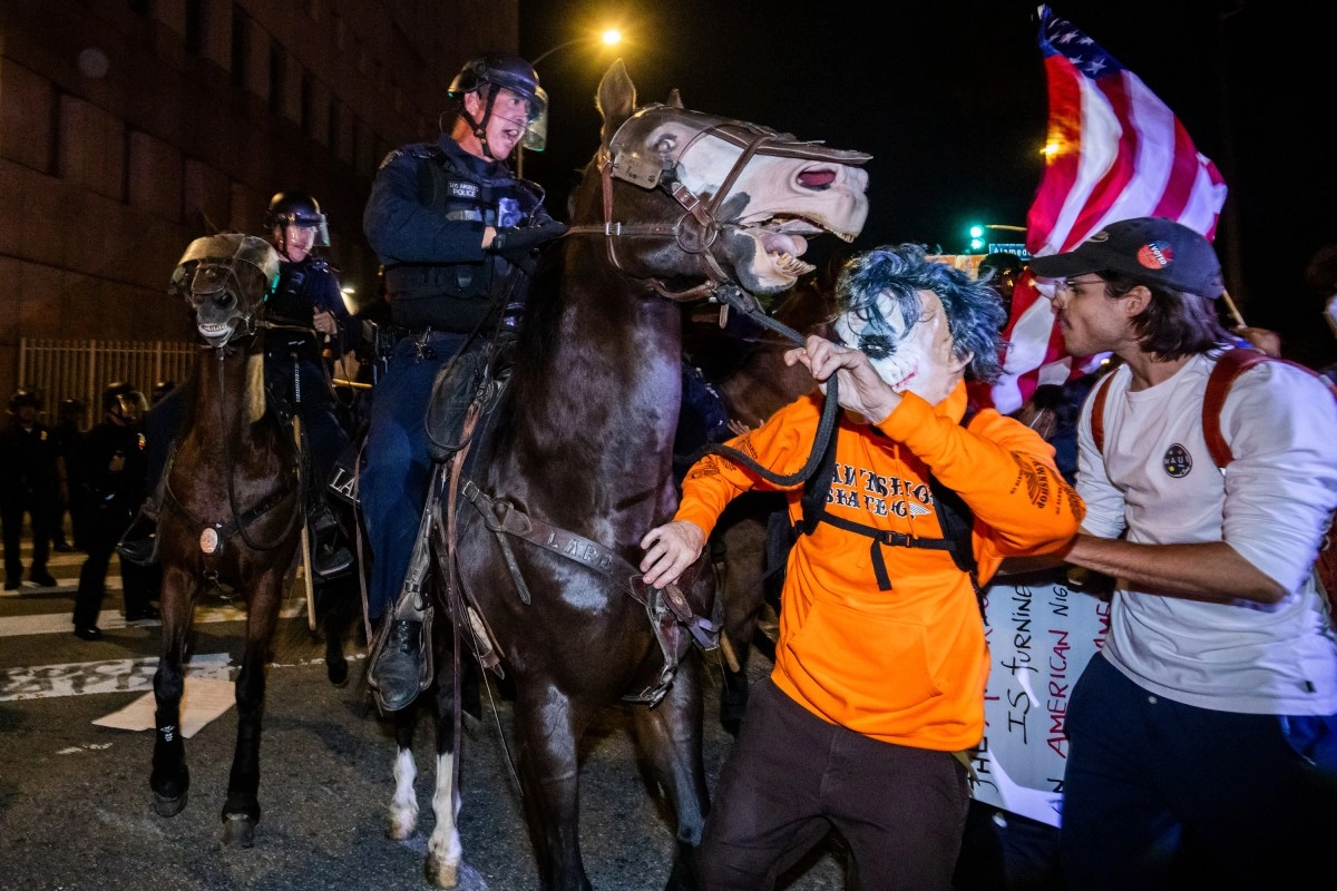 Protest No Kings ends in evictions and arrests in Los Angeles