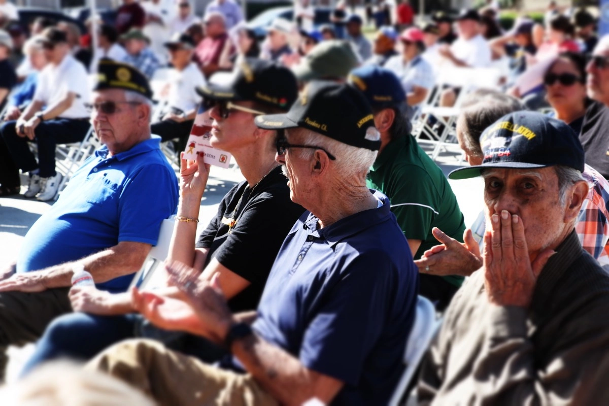 Tribute in Pasadena to those who served in combat