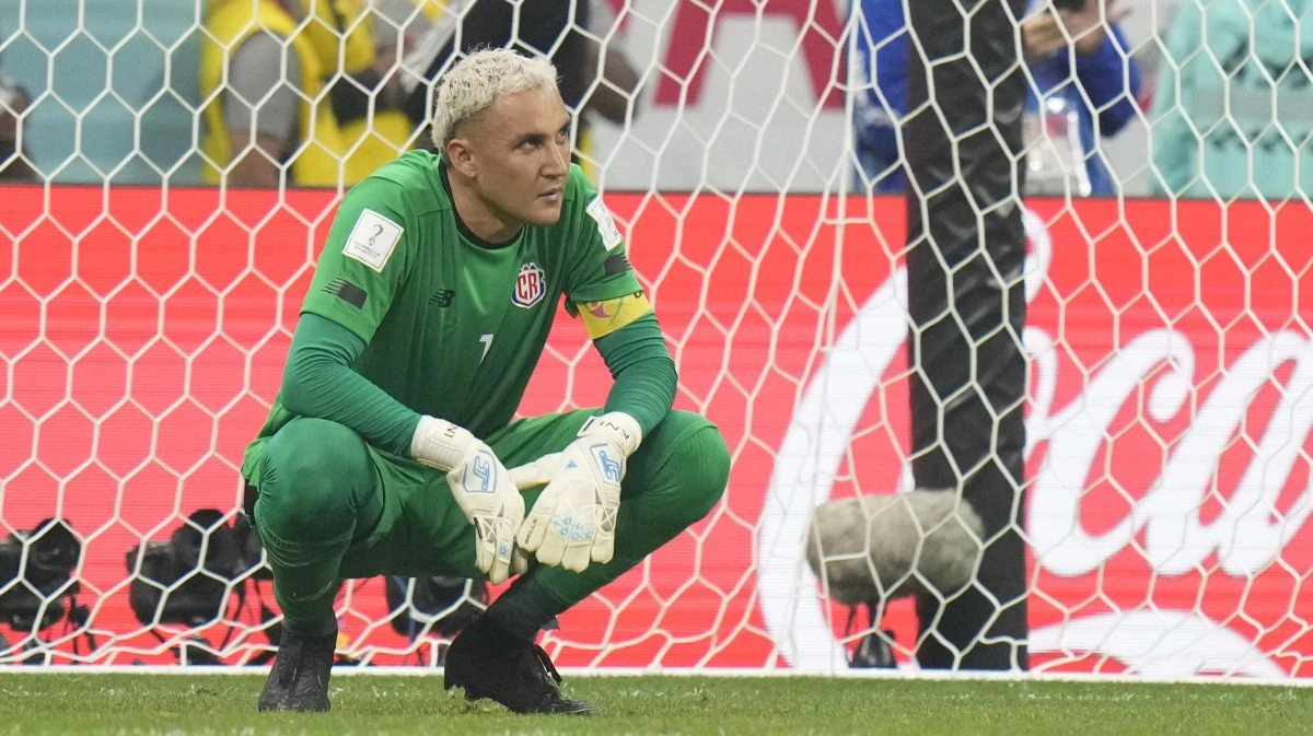 Keylor Navas reacts to Costa Ricas failure in the Concacaf Qualifiers