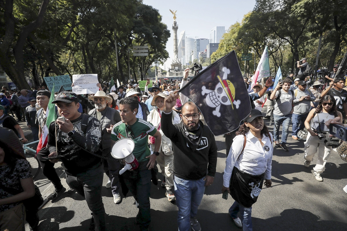 New march of Generation Z in Mexico City was held without incidents and with little participation