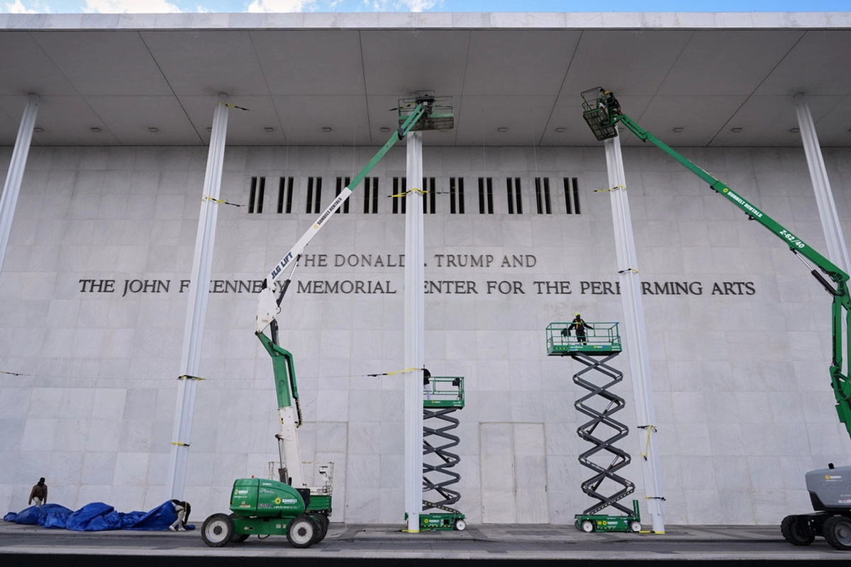 The change of the Kennedy Centers name causes outrage in some relatives of the expresident