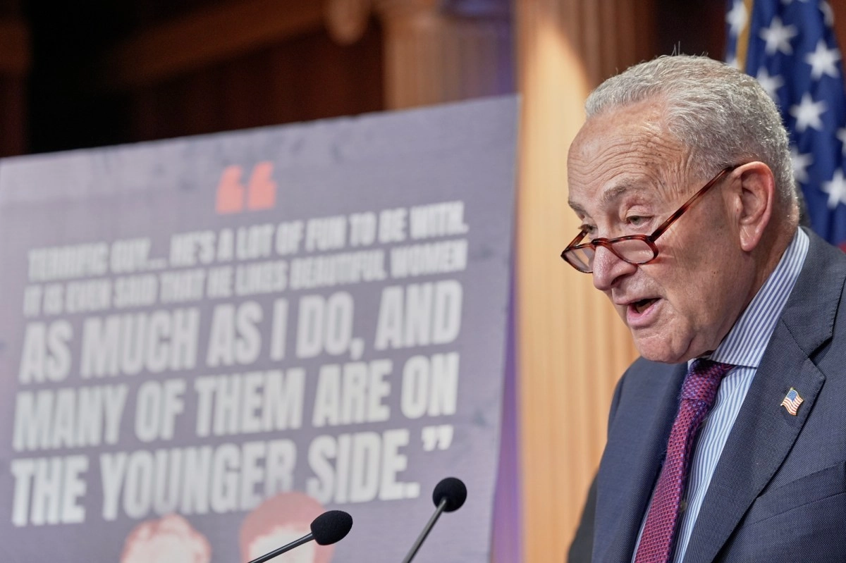 Schumer presses Senate for legal actions against Trump government over incomplete Epstein files