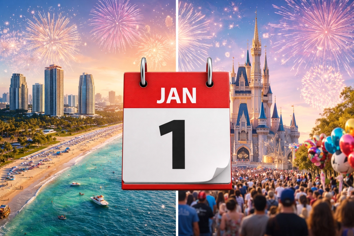 Ao Nuevo en Miami y Orlando qu est abierto y cerrado el 1 de enero