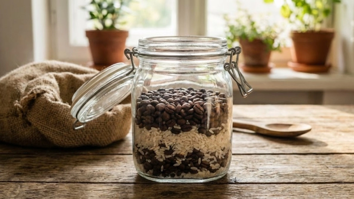 El truco casero que todos estn aplicando mezclar arroz y caf en un frasco