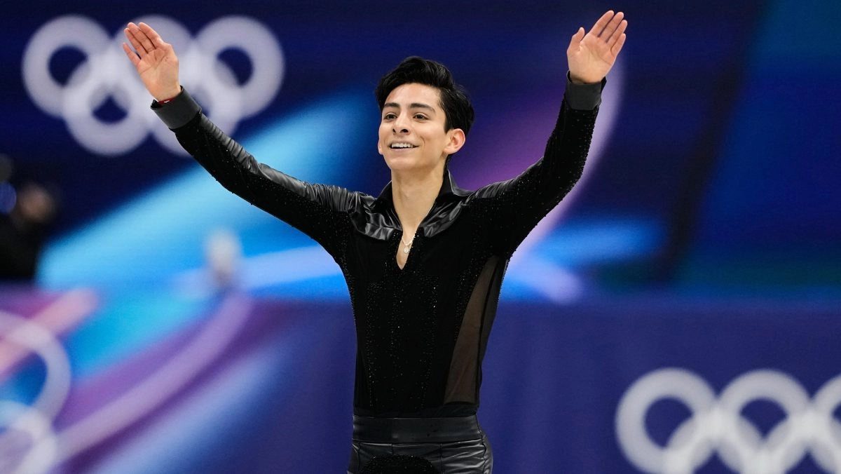 Donovan Carrillo to the beat of Elvis Presley makes history again at the Winter Olympics