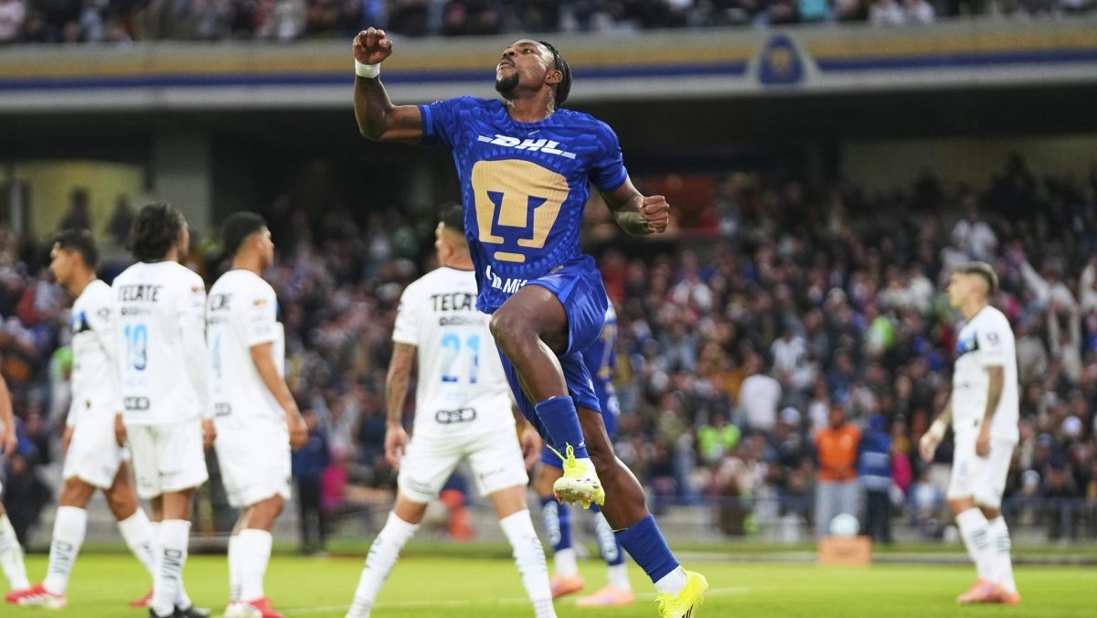 Pumas defeat Rayados from Monterrey with a double from lvaro Angulo and enter the Top 3 of the Liga MX