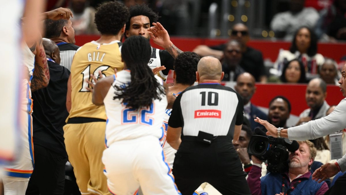 Thunder and Wizards create drama and get banged even in the stands