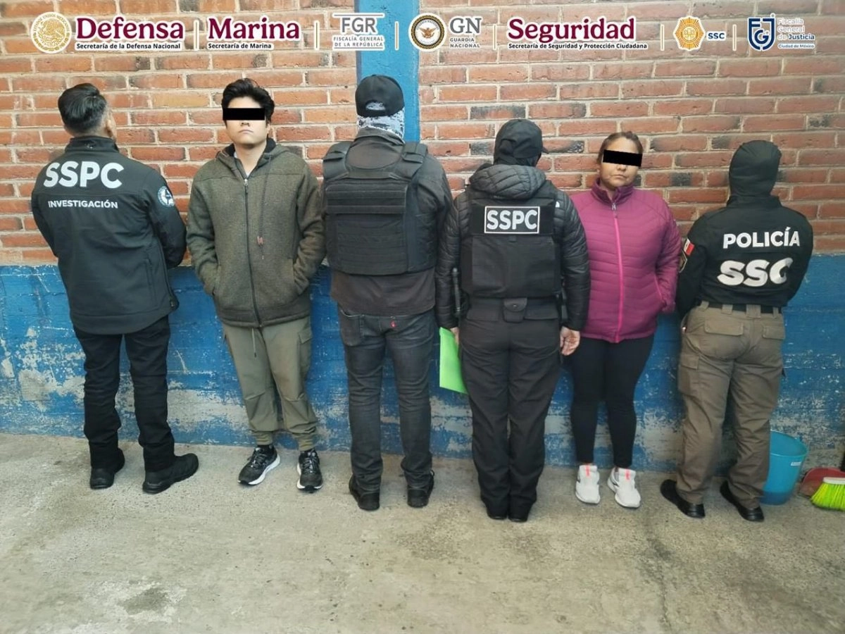 Authorities in Mexico City detain members of extortion and drugtrafficking group