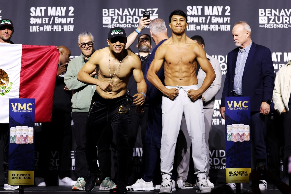 Jaime Mungua and Toro Resndiz met the weight for the duel in Las Vegas