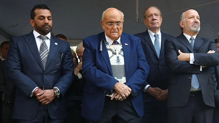 What is known about the health of former New York mayor Rudy Giuliani who was hospitalized