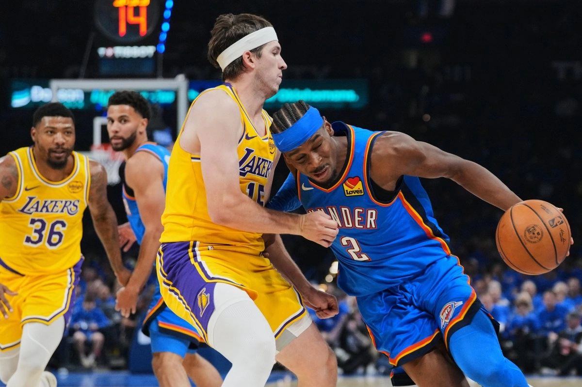 Lakers fall to Oklahoma City in Game 1 of the Western Conference semifinals