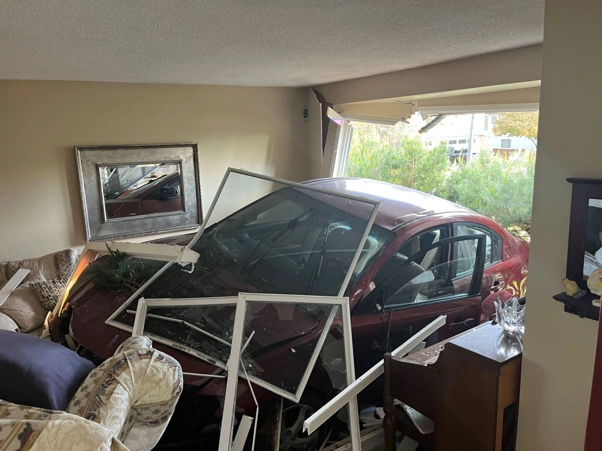 A drunk delivery driver fell asleep at the wheel and crashed his vehicle into a home in Colorado