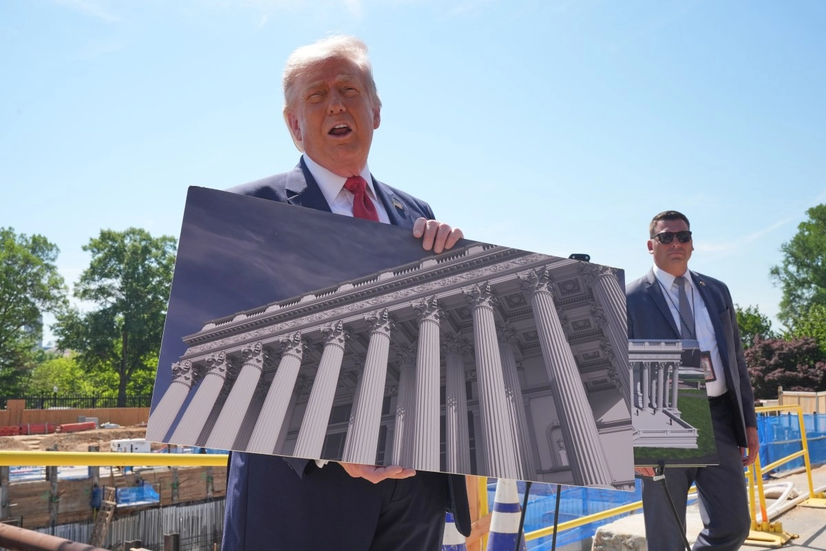 Trump presents the future White House ballroom as his gift to the country