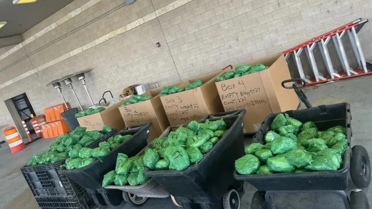 CBP agents seize a milliondollar shipment of methamphetamine at the Texas border point