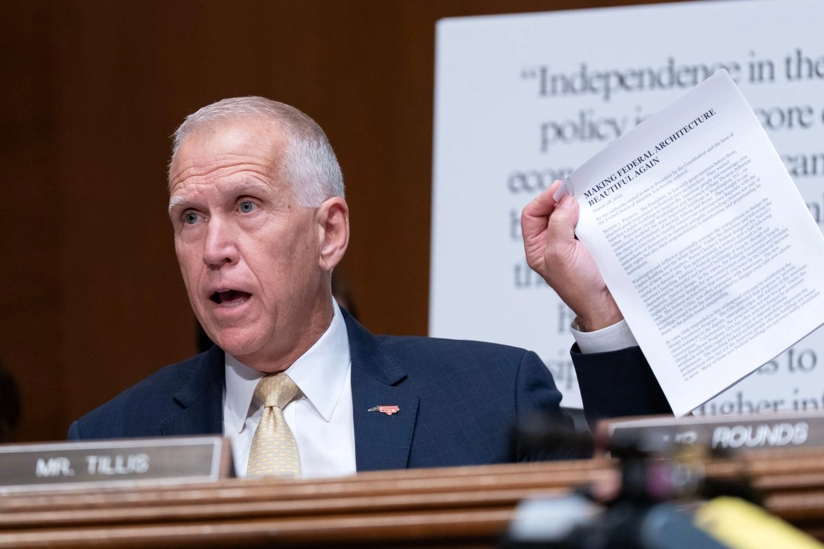 Republican Thom Tillis attacks DOJ fund and calls it a reward for criminals