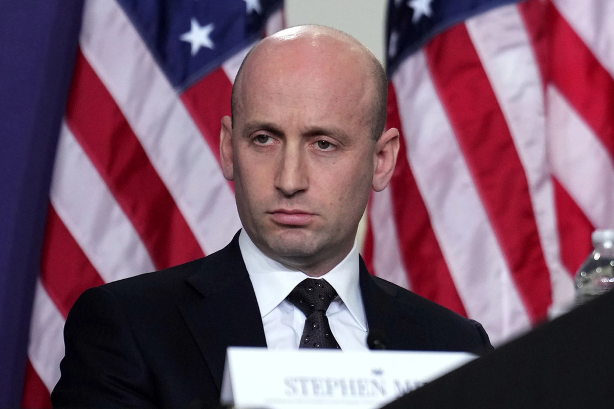 Shut up you fucking moron the Democratic National Committee demands of Republican Stephen Miller
