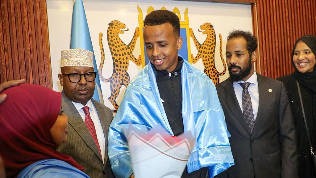 Somali referee who was denied entry to the US is welcomed as a hero in his country