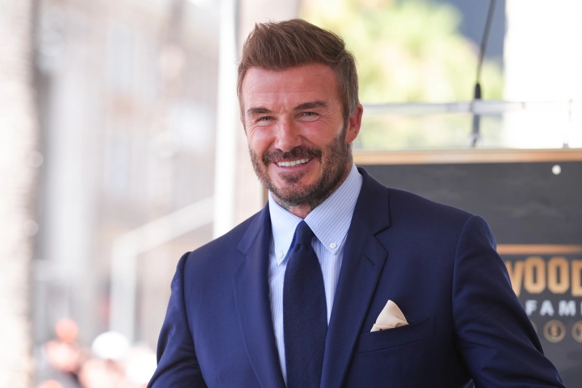 David Beckham receives his star on the Hollywood Walk of Fame
