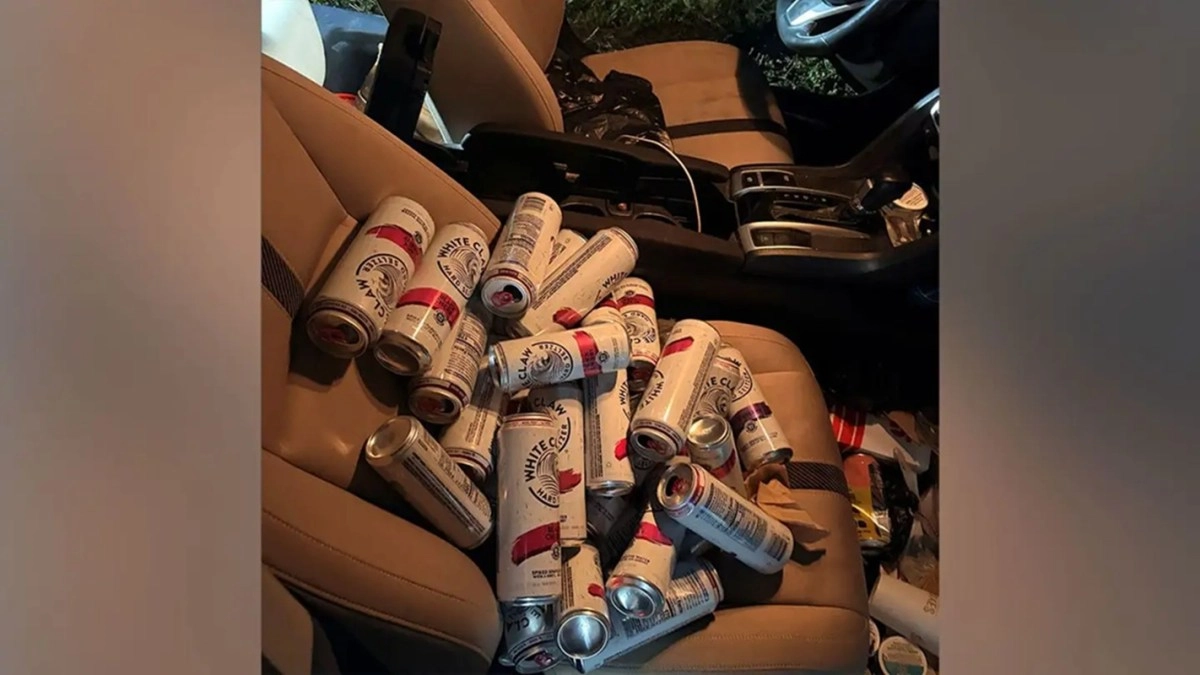 Driver arrested in Florida for alleged DUI after finding 34 open containers of alcohol in his vehicle