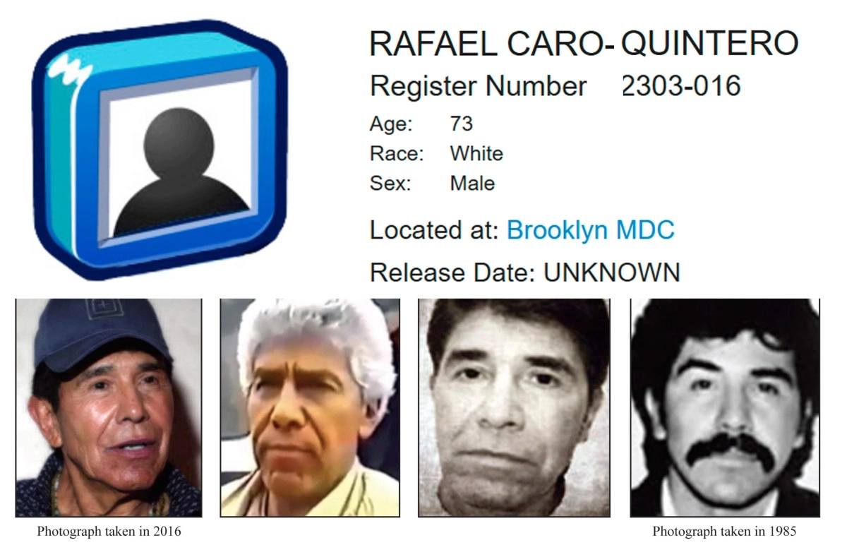 Prosecutors ask for an anonymous and protected jury for the trial of Rafael Caro Quintero