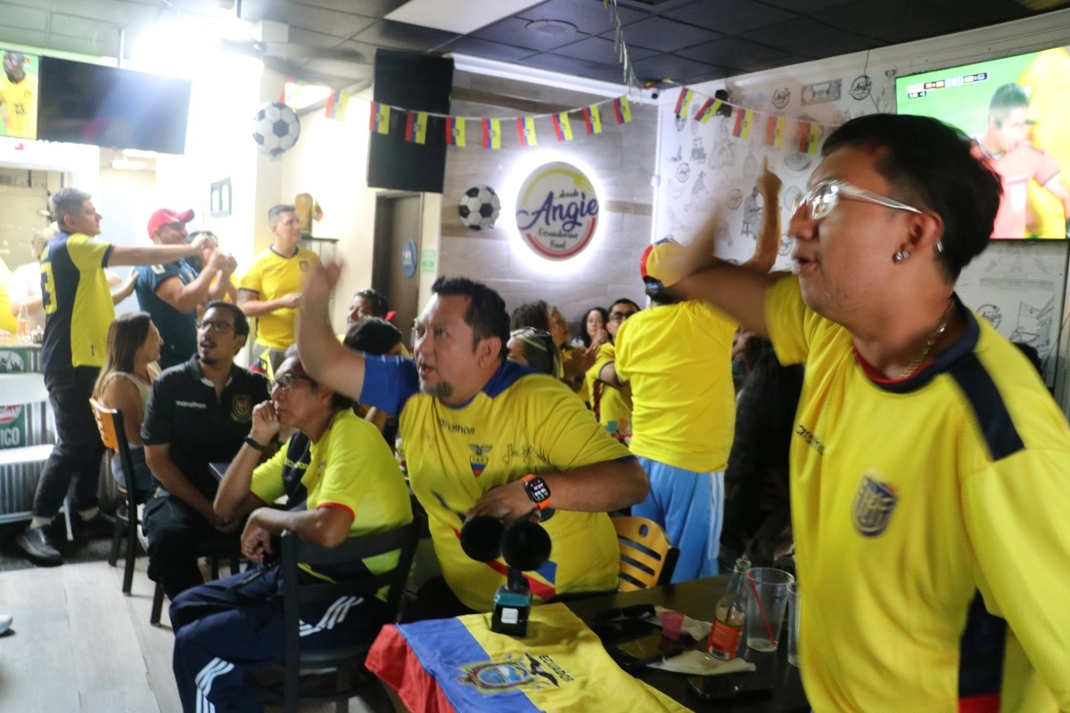 Ecuadorians in LA They regret the lack of a goal from the Tricolor