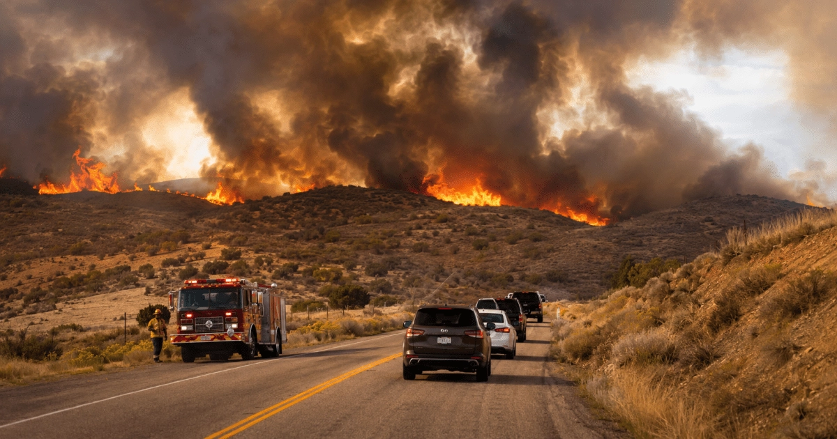 Heat and fires in the western US evacuations and alerts in several states