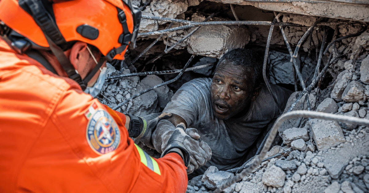 What was the latest life rescue after an earthquake