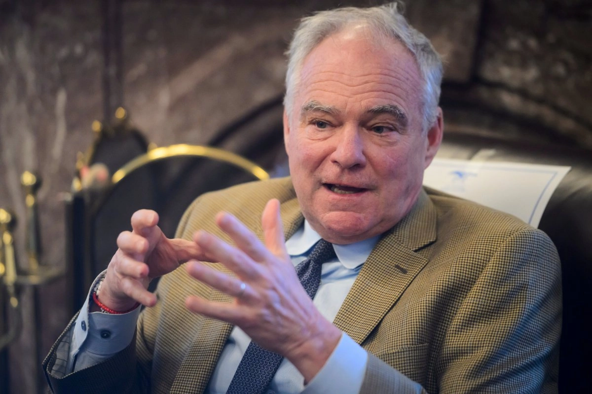 Tim Kaine suggests that Pete Hegseths decisions at the Pentagon are due to resentment against the Army