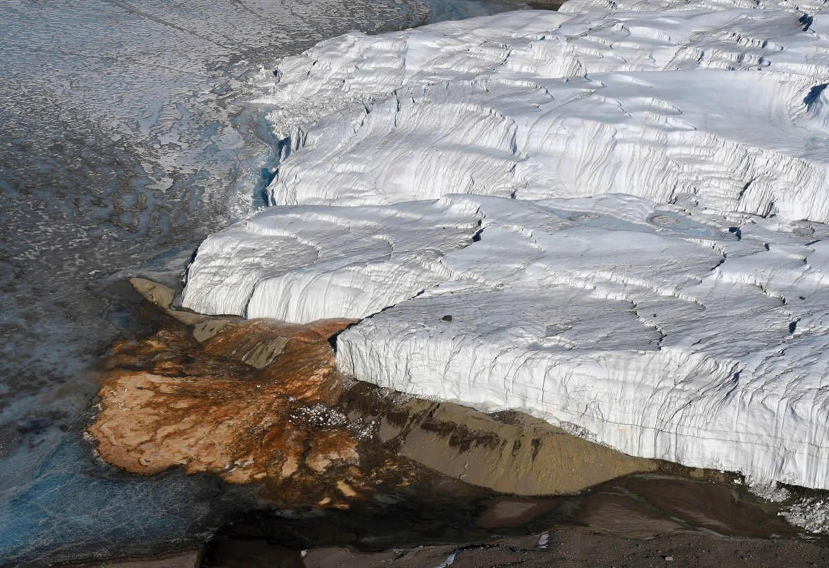 The glacier that bleeds in Antarctica has intrigued scientists for more than a century