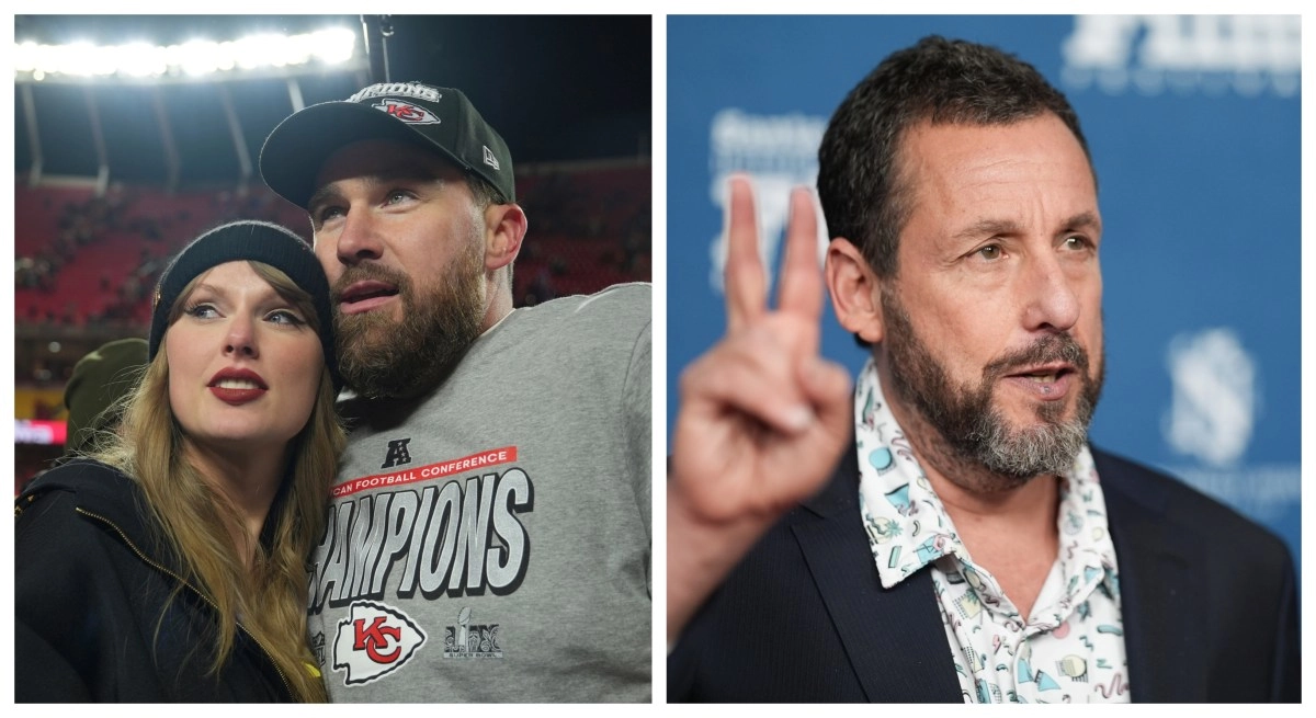 Adam Sandler officiates Taylor Swift and Travis Kelces wedding at Madison Square Garden