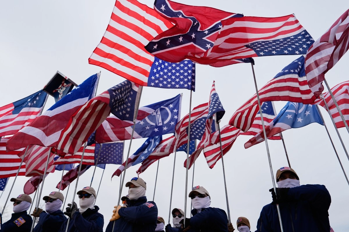 White supremacist group marches in Washington DC within the framework of the 4th of July calls for getting rid of migrants