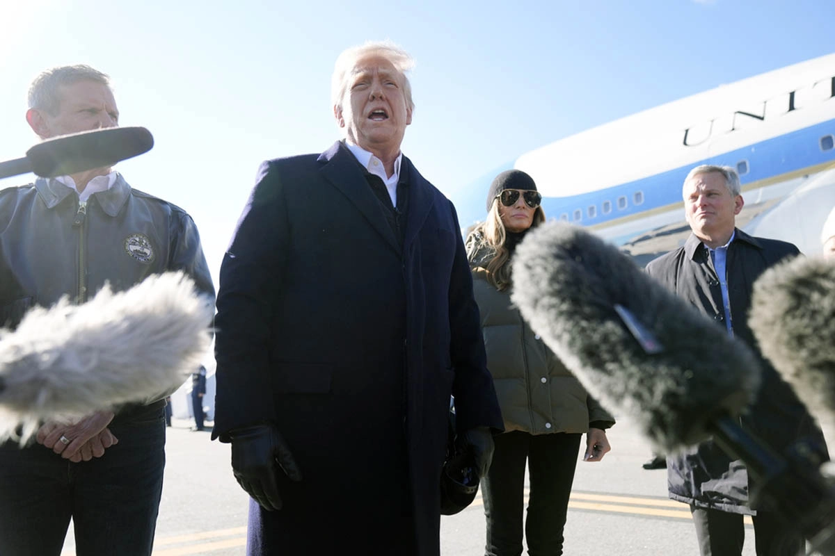 Trump travels again on the old presidential plane for fear of being attacked by Iran