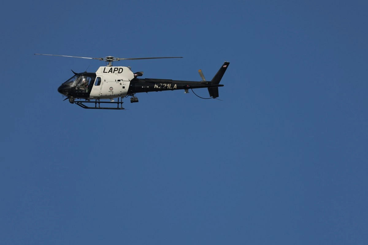 LAPD helicopter makes emergency landing after drone hit