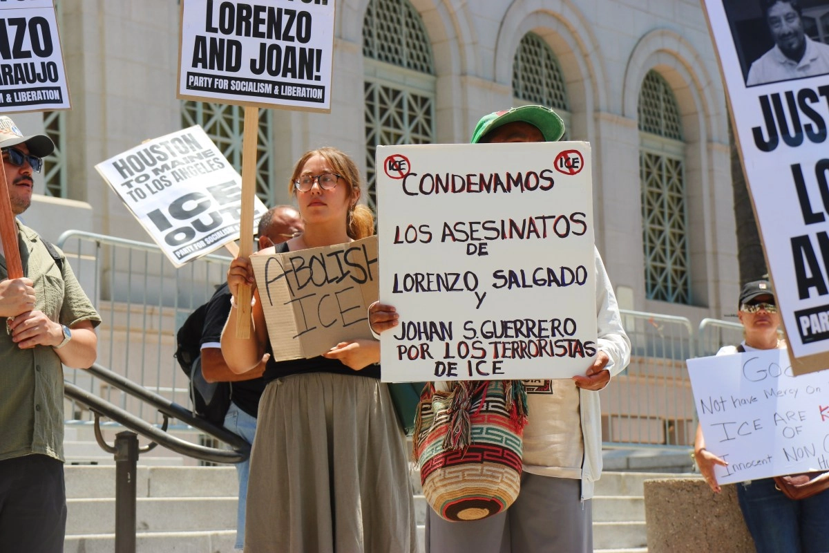 The LA community protest against deaths and damage caused by ICE