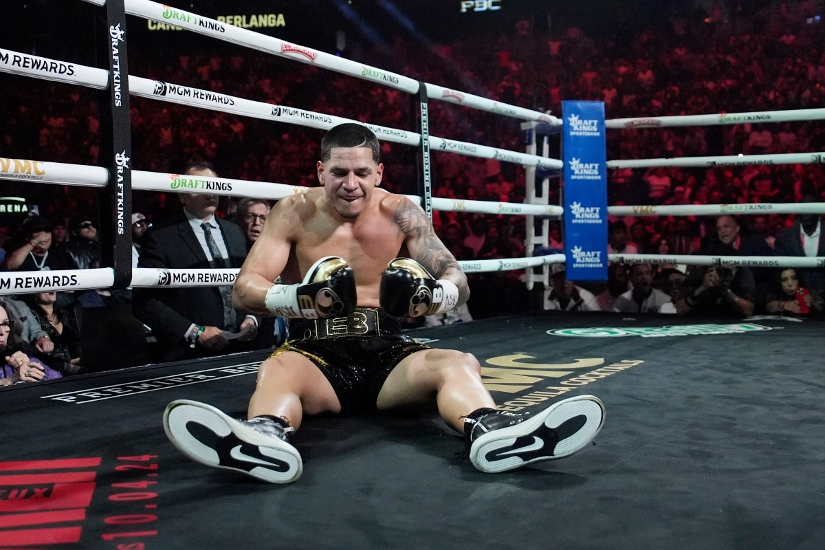 Edgar Berlanga recovered from a knockdown to knock out Steven Butler in seven rounds