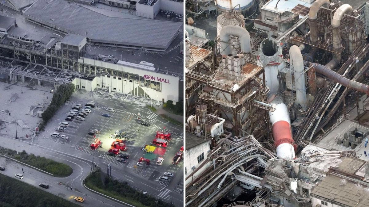 Several people are trapped in a shopping center after a 7.1 magnitude earthquake in Japan