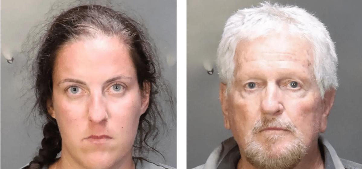 A 32yearold woman and a 75yearold man were arrested for alleged lewd acts in front of children at a Texas pool