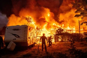 Fire ravages California town that arose during the Gold Rush