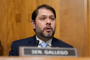 Senator Ruben Gallego accuses Representative Juan Ciscomani of protecting pedophiles like Epstein