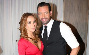 Gabriel Soto and Geraldine Bazan are seen very close at an event where Irina Baeva was