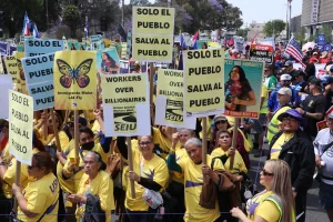 'We are unstoppable': Angelenos march on Labor Day