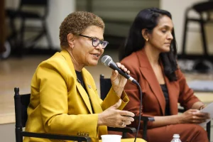 Candidates for Los Angeles mayor debate immigration, homelessness and wildfires