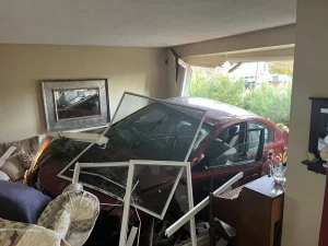 A drunk delivery driver fell asleep at the wheel and crashed his vehicle into a home in Colorado