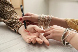 What marks on your hands reveal luck in the lottery, according to palmistry