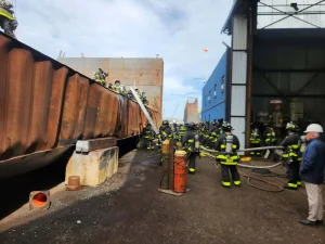 Explosion at Staten Island shipyard leaves one dead and more than 30 injured